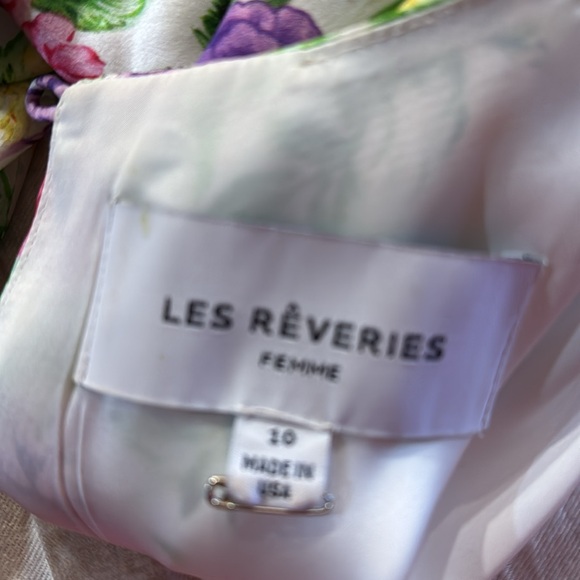 Les Riveries floral print open back silk jumpsuit 10 - Picture 6 of 10